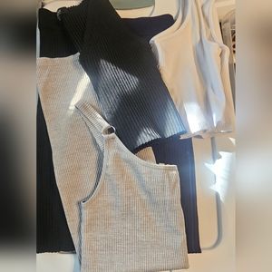 1 jumpsuit 2 work out crop with high waist shorts